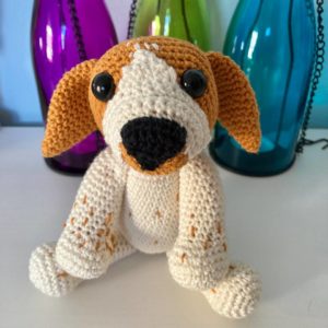 perro amigurumi