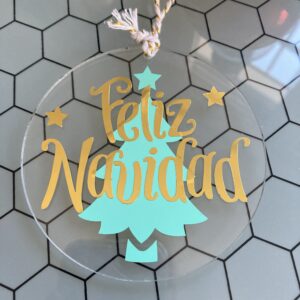 Bolas de Navidad planas personalizadas