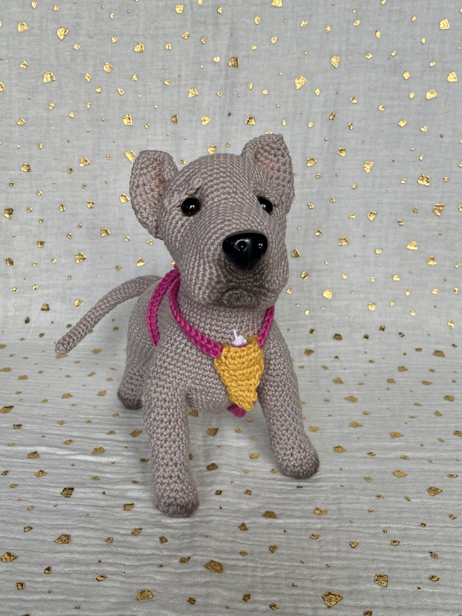 Mascota personalizada tejida en amigurumi